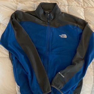 The north face Tka stretch. Blue and gray jacket